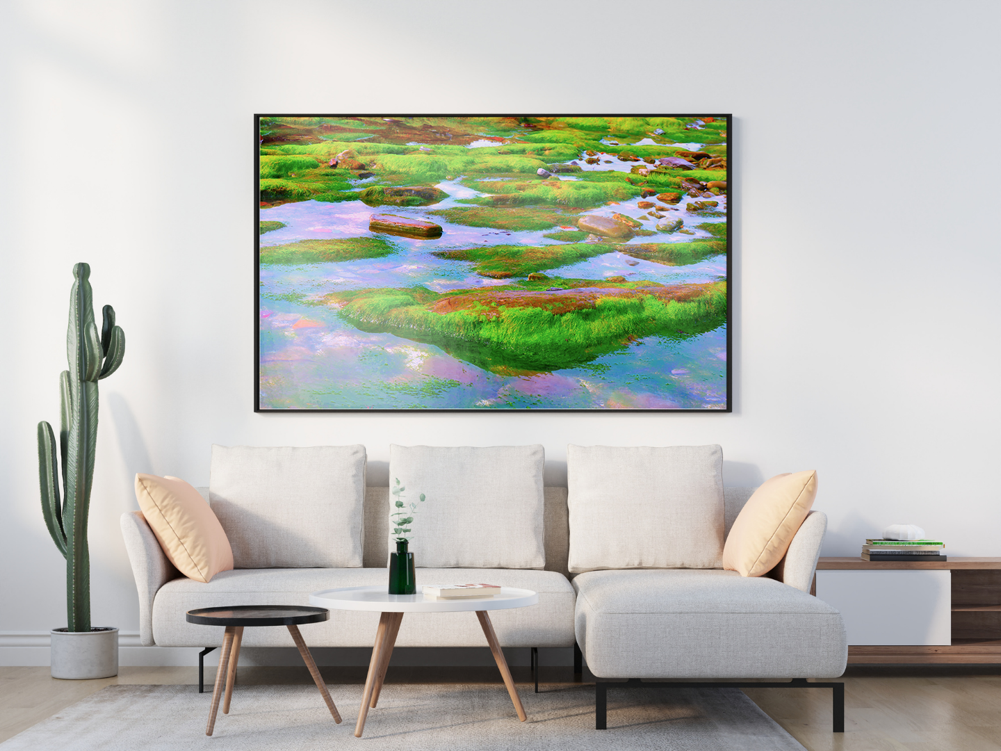 Shallow Waters original abstract contextualised office art modern decor photo print by Blair Montague Drake